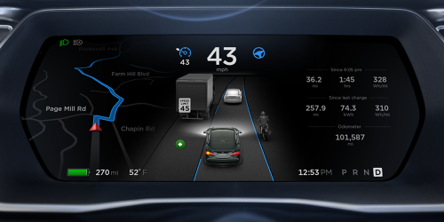 Model S Instrument Console